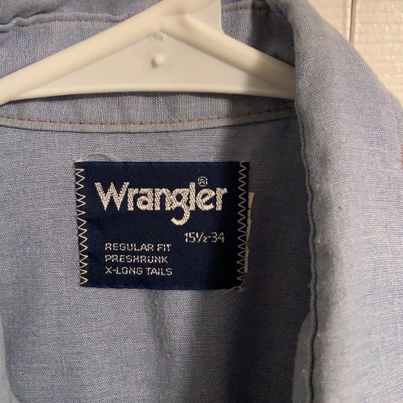 Vintage Wrangler Western Shirt Pearl snaps - Picture 3 of 6